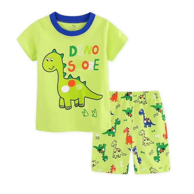 Red Dino Children Pajama Sets