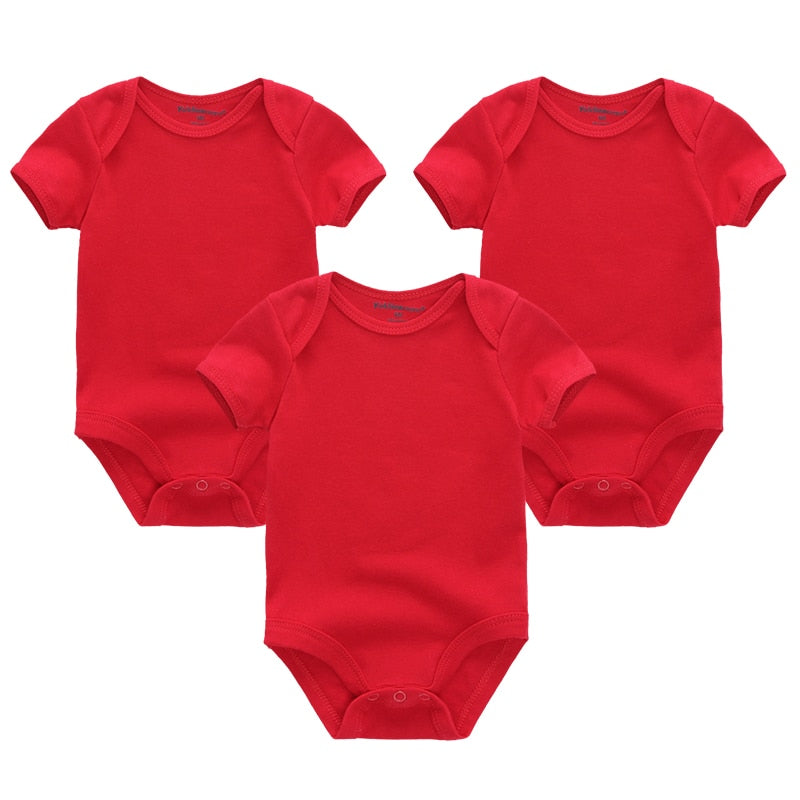 Baby Boy Jumpsuits 3 Pieces Newborn 100%Cotton Soft Infant Rompers 0-12M