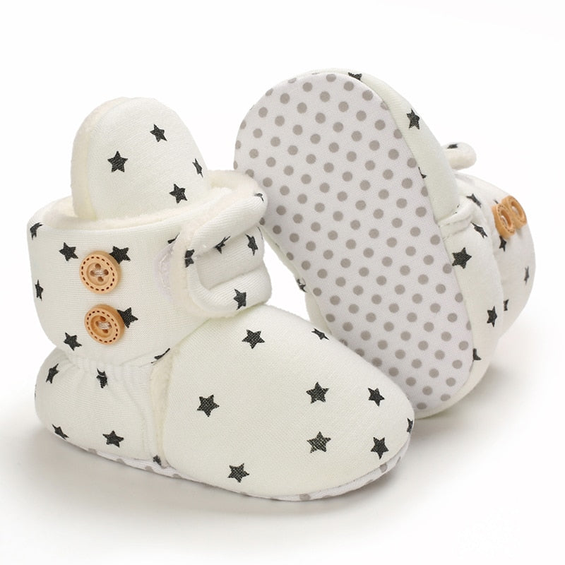 Newborn Baby Shoes Boy Girl First Walkers Cotton Comfort Soft Anti-slip