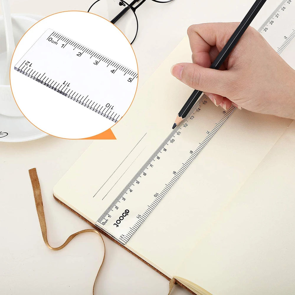 1PCS Standard Plastic Ruler