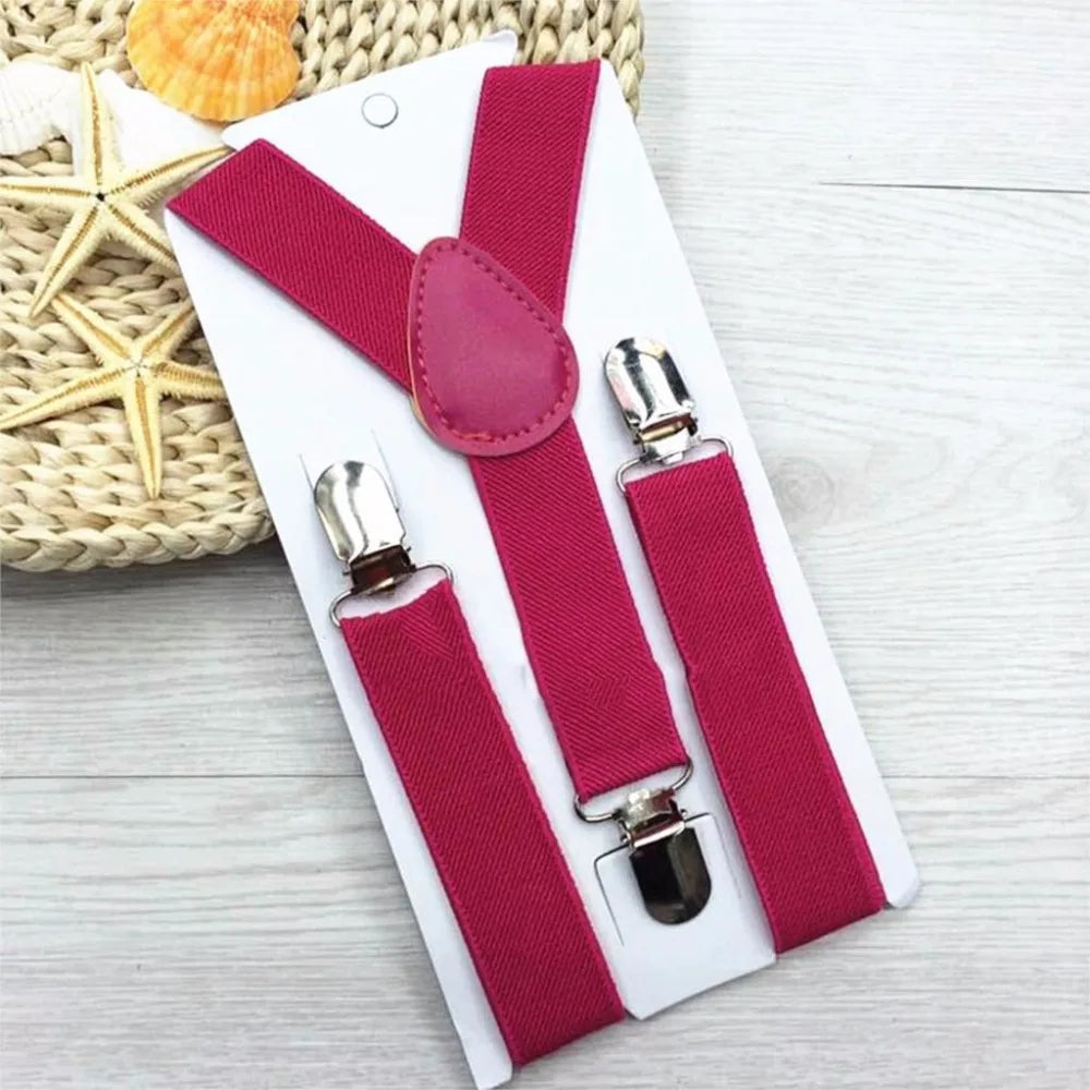 Children Clip-on Adjustable Elastic Suspenders