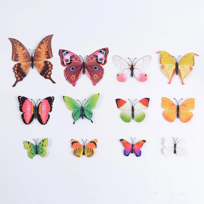 12Pcs 3D Butterfly Magnet Wall Stickers