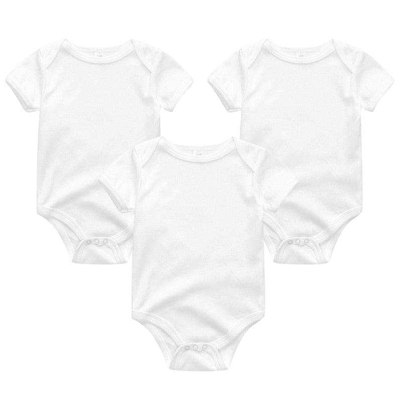 Baby Boy Jumpsuits 3 Pieces Newborn 100%Cotton Soft Infant Rompers 0-12M