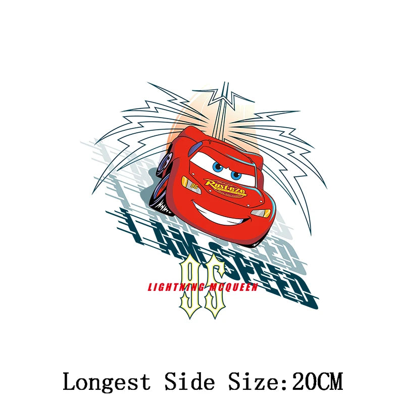 Lightning McQueen Iron on Patch