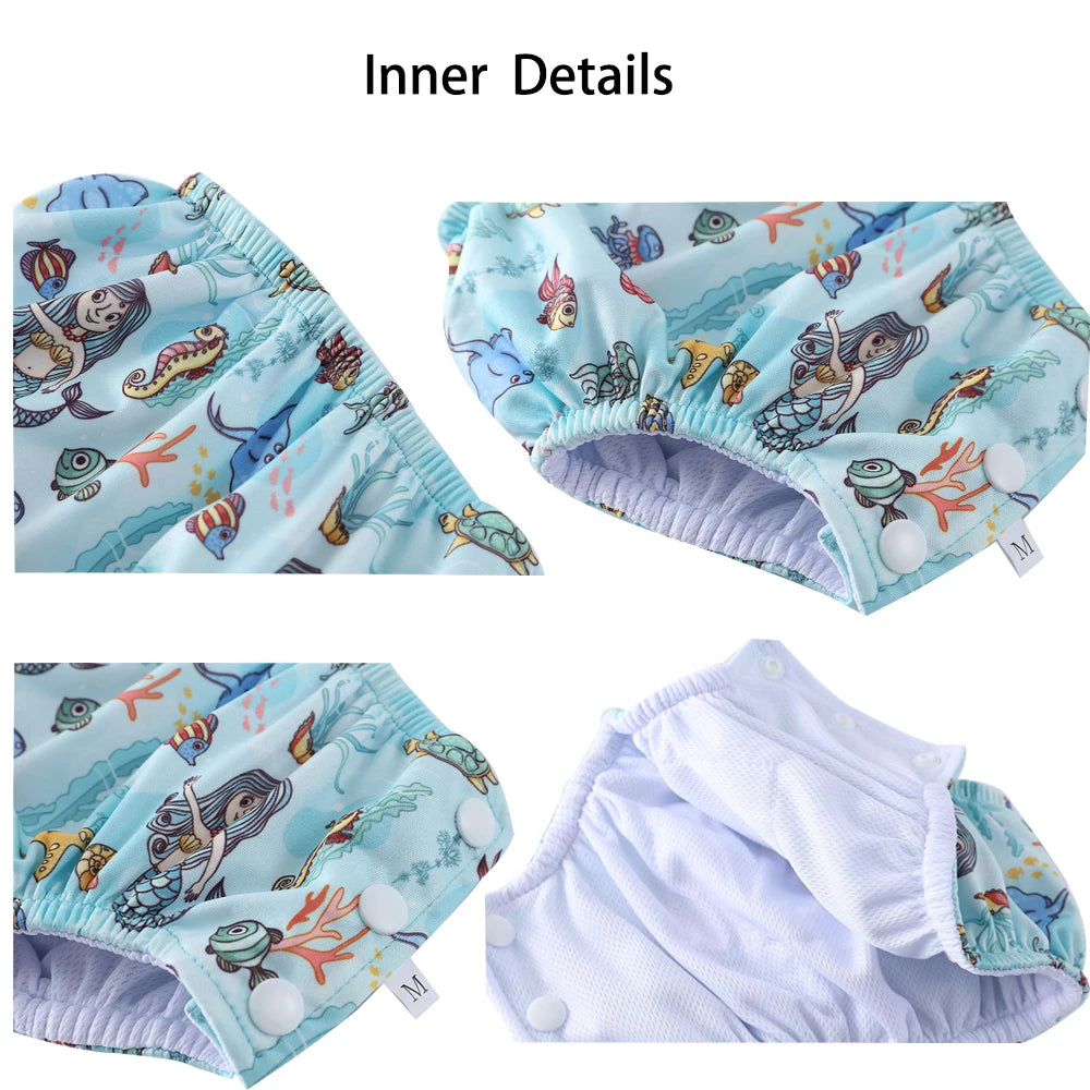 Prints Baby Swim Waterproof Nappy Diaper