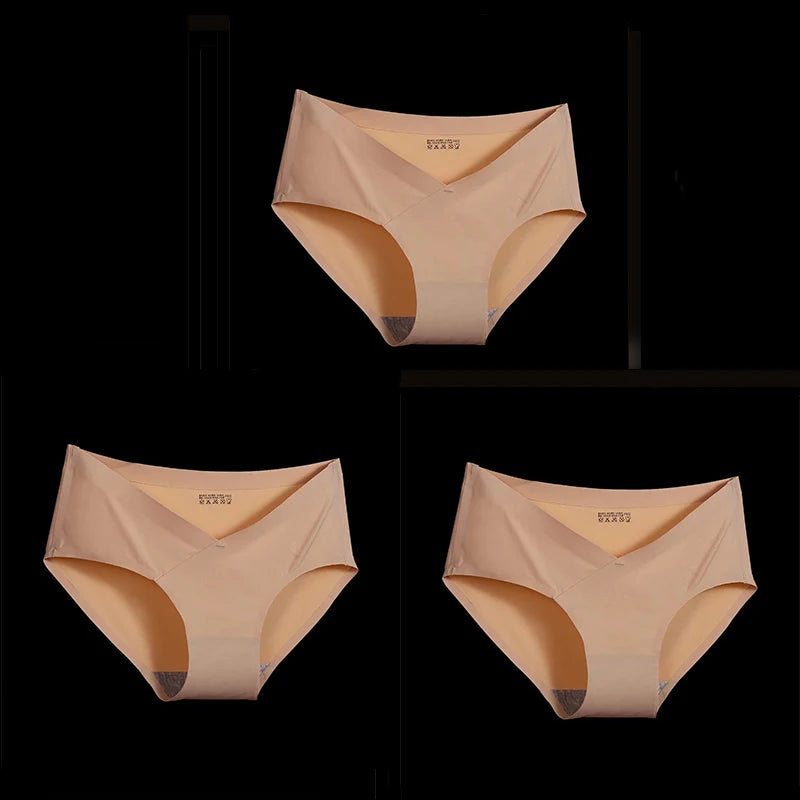 3 PCS Seamless Low Waist Pregnant Underwear