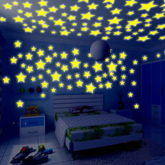 100Pcs Luminous 3D Wall Stickers