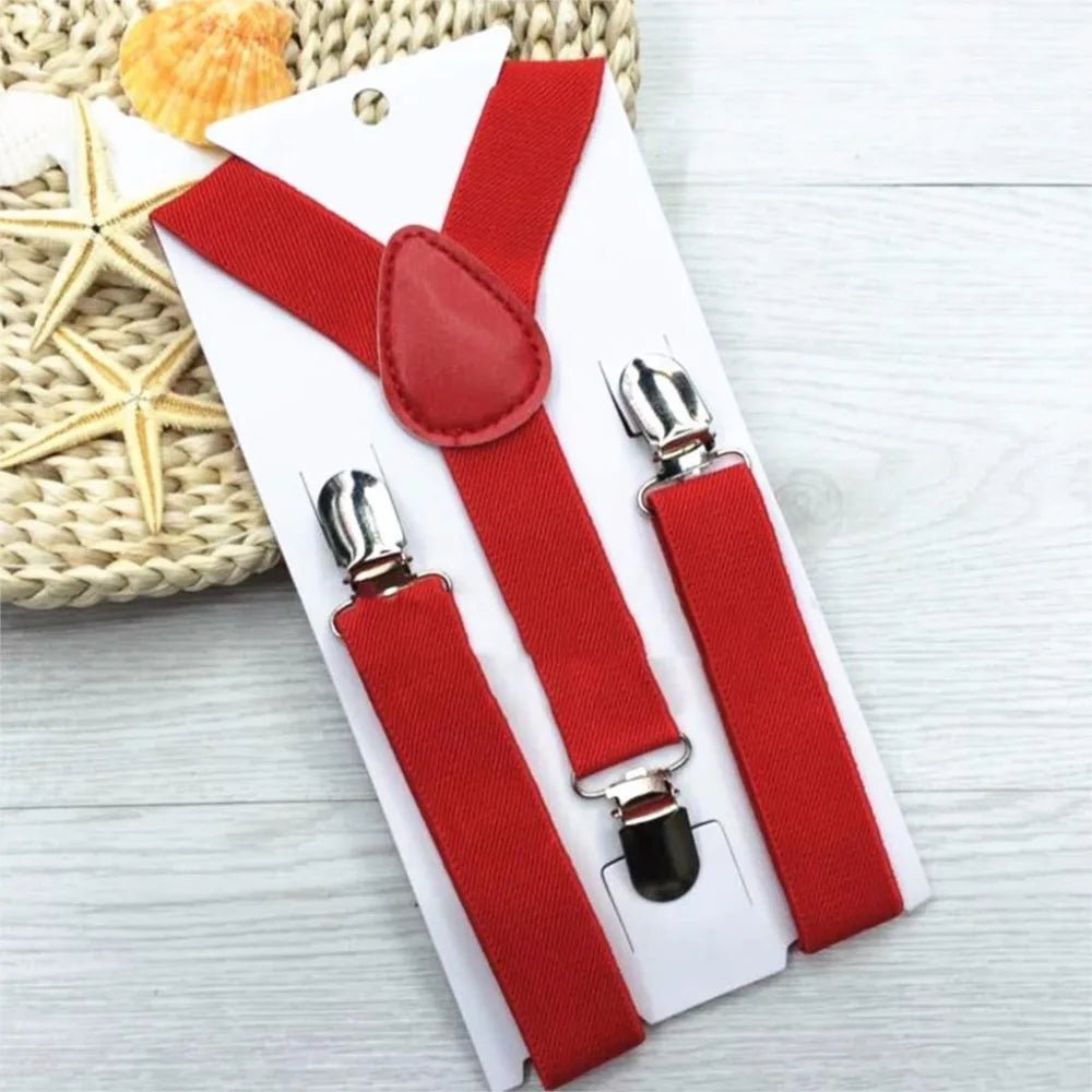 Children Clip-on Adjustable Elastic Suspenders