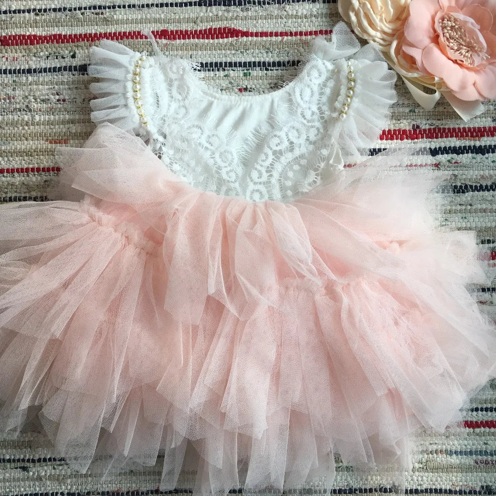 Vintage Princess Girl Birthday Party Dress