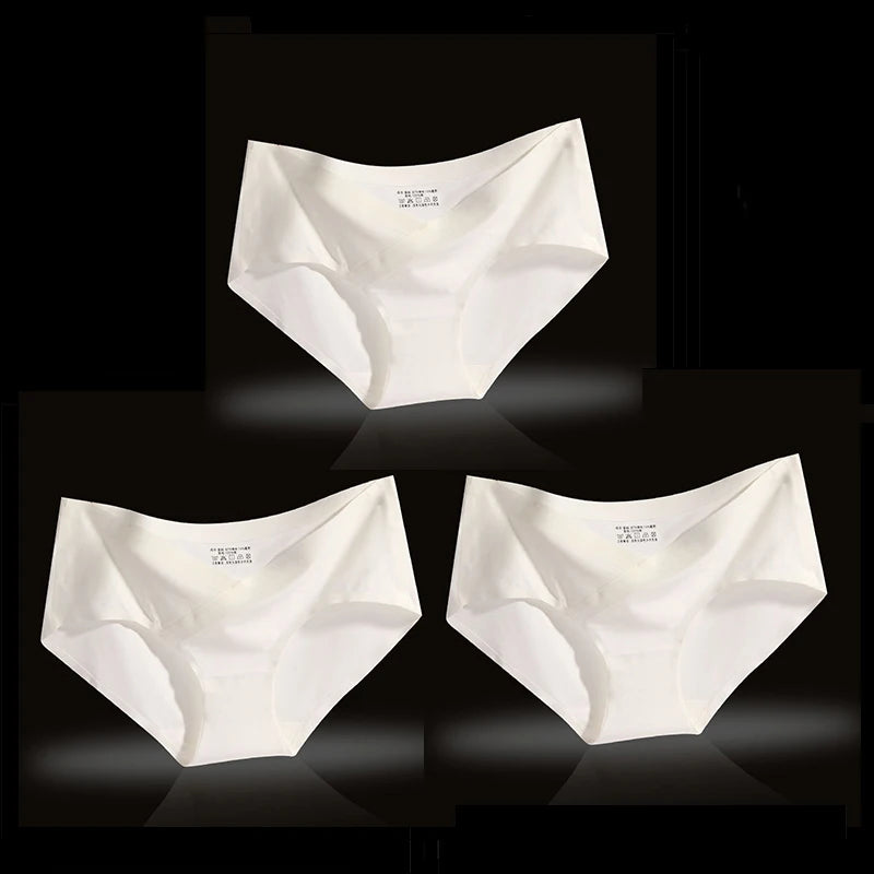 3 PCS Seamless Low Waist Pregnant Underwear