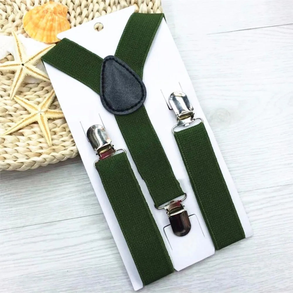 Children Clip-on Adjustable Elastic Suspenders