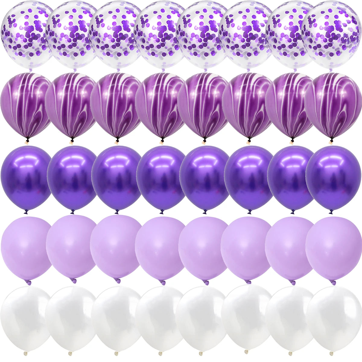 Agate Marble Balloons Set