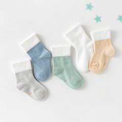 5Pairs Baby Socks Summer Cotton Newborn Boys Toddler Socks Baby