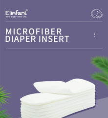 Comfort 10 pcs 3 layers microfiber cloth diaper