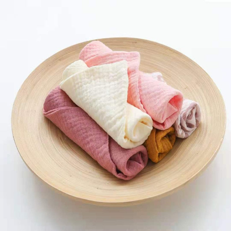 5 Pcs Baby Towels Muslin Cloth Hand Face Wipes