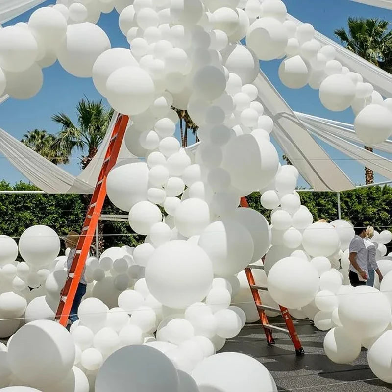 White Latex Balloon