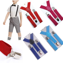 Children Clip-on Adjustable Elastic Suspenders