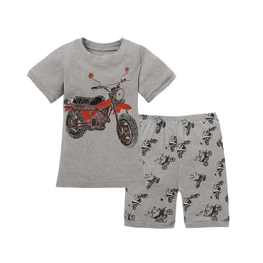 Red Dino Children Pajama Sets