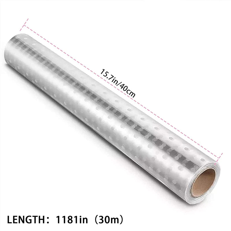 White Dots Cellophane Wrap Roll