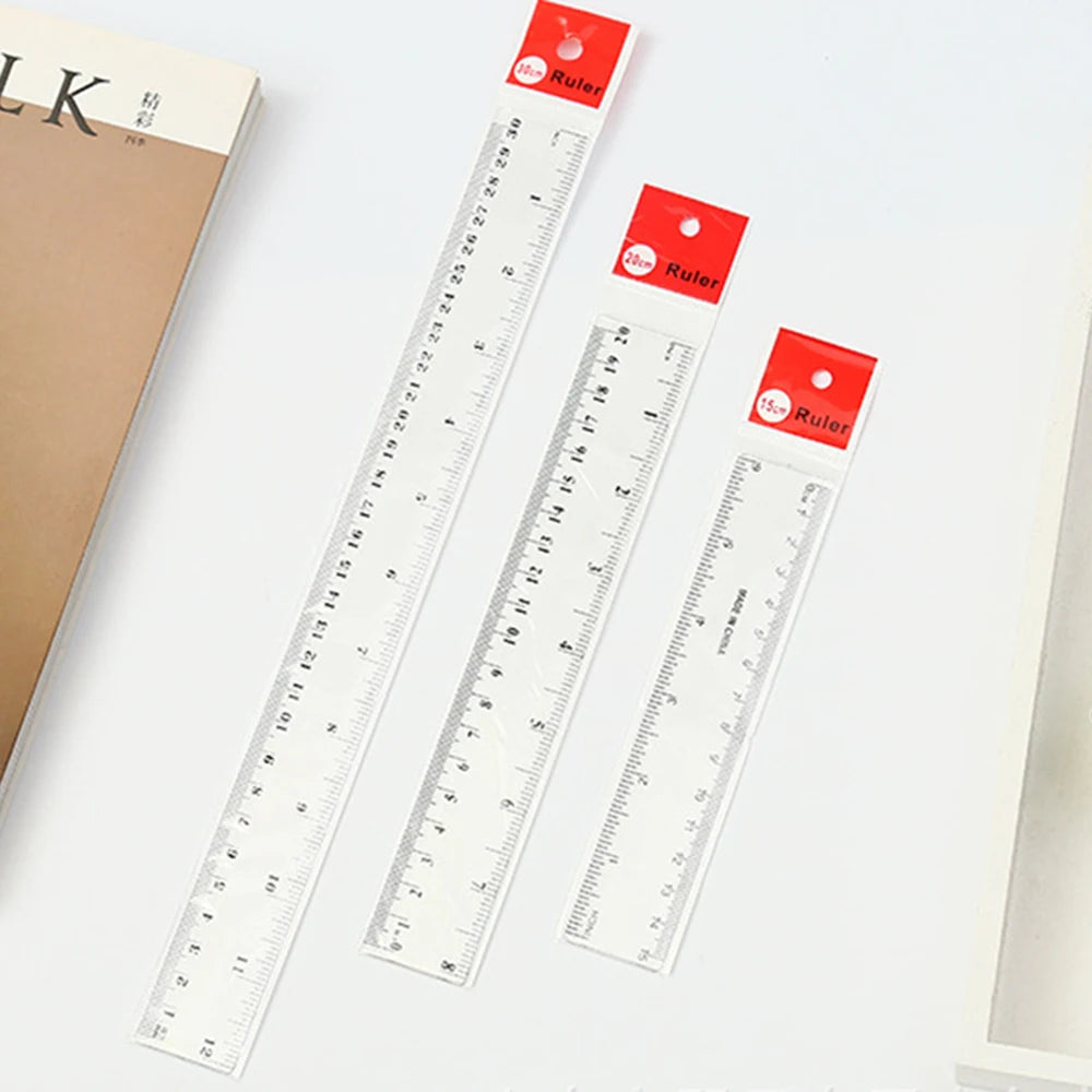 1PCS Standard Plastic Ruler