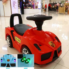 Children's Four-wheel Walking Aid with Music