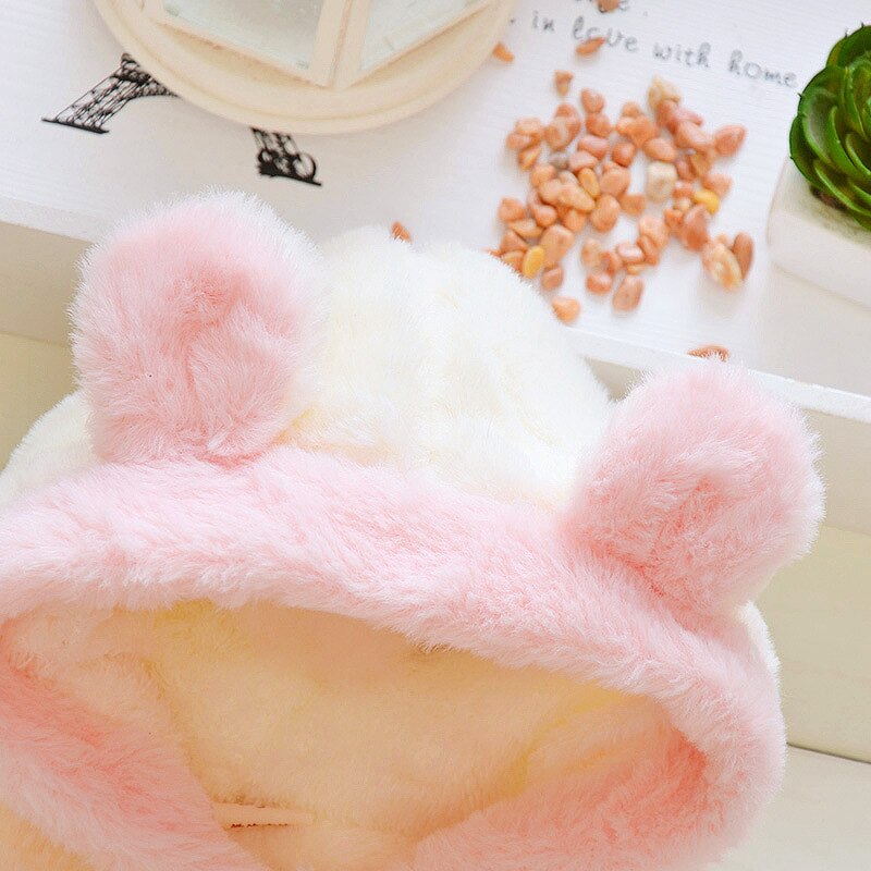 Baby Girl Cute Rabbit Ears Plush Coat Autumn Winter Infants Jacket