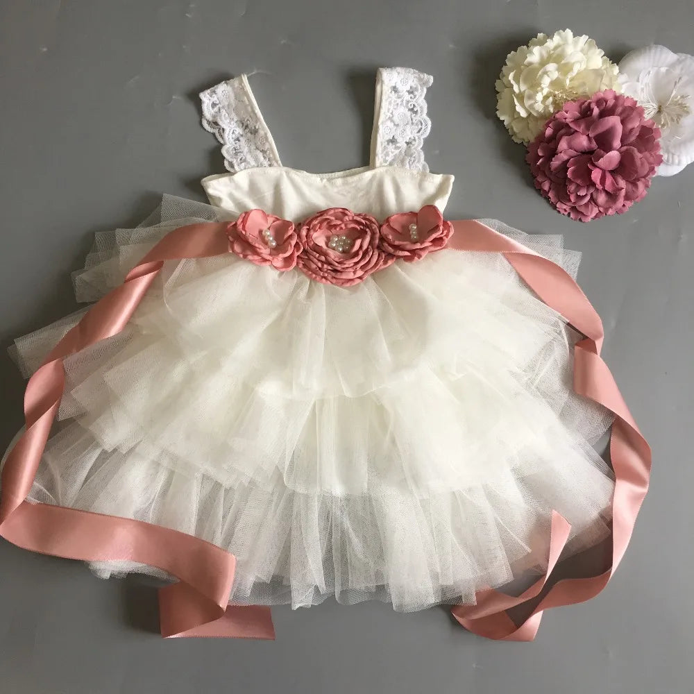 Vintage Princess Girl Birthday Party Dress