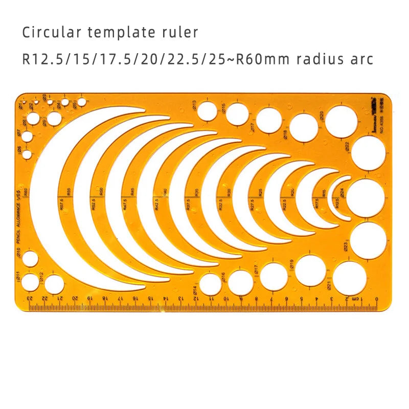 Durable K Resin Drawing Design Ruler