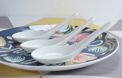 Chinese Plain White Bone Rice Scoop Spoon