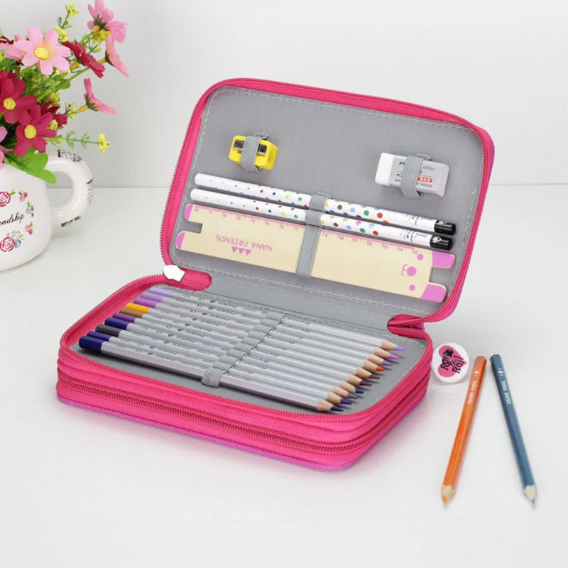 36/48/72 Holes Multifunction Large Pencil Case