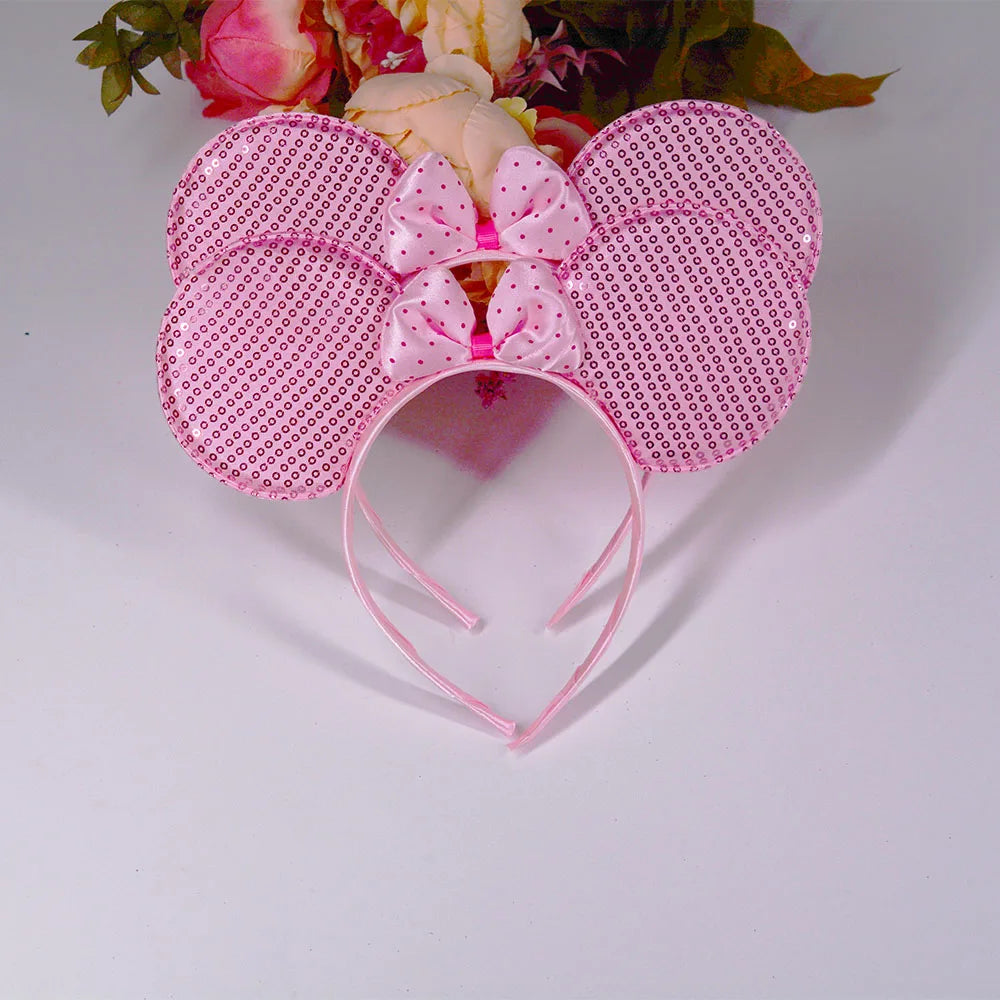 12pcs Girls Mouse Ears Bow