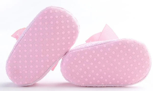 Bowtie White baby girls shoes