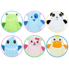 Baby Cartoon Bath Glove Brush Towel