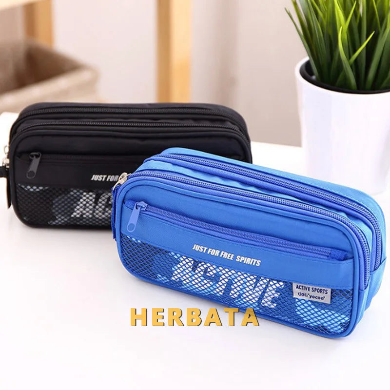 Large Capacity Oxford Multifunctional Pencil Bag