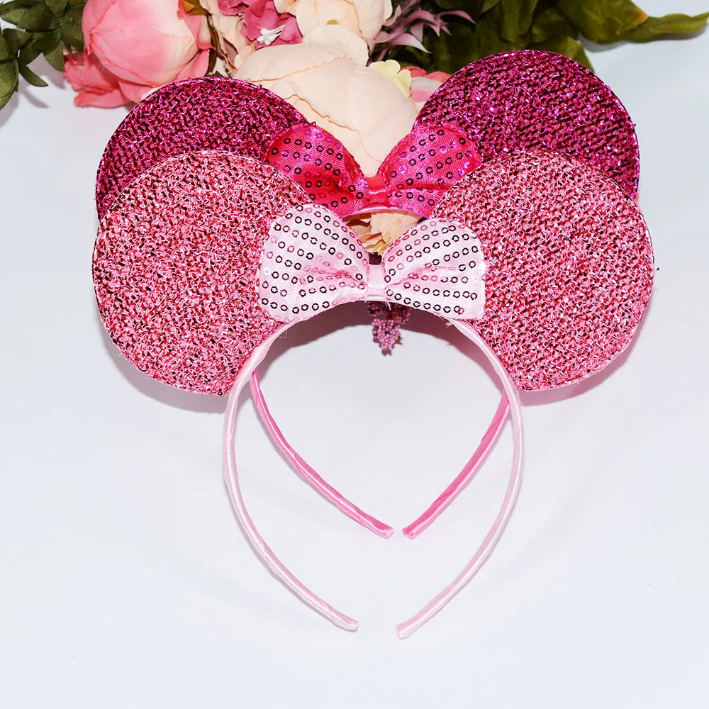 12pcs Girls Mouse Ears Bow