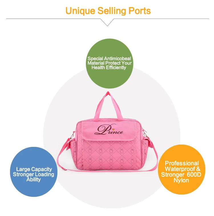 High quality insular multifunctional diaper bags