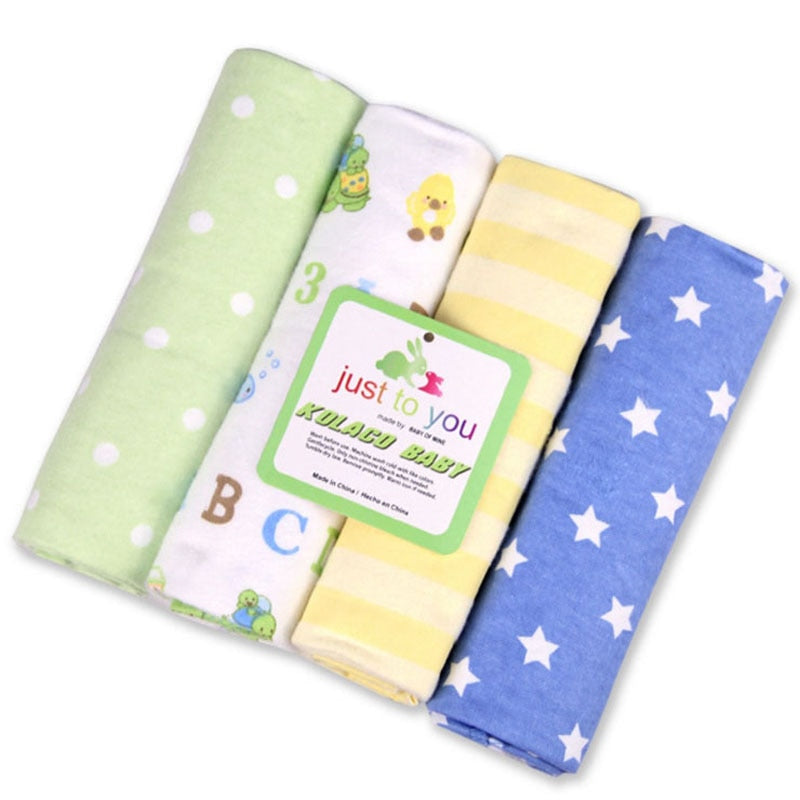 4 Pcs/Lot Baby Bed Sheet 100% Cotton 76*76 cm Size Infant Sheet Girl Boy