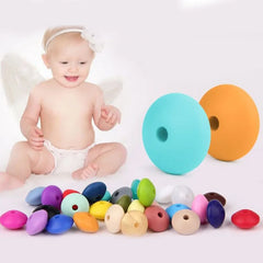 100pcs Teething Silicone Beads