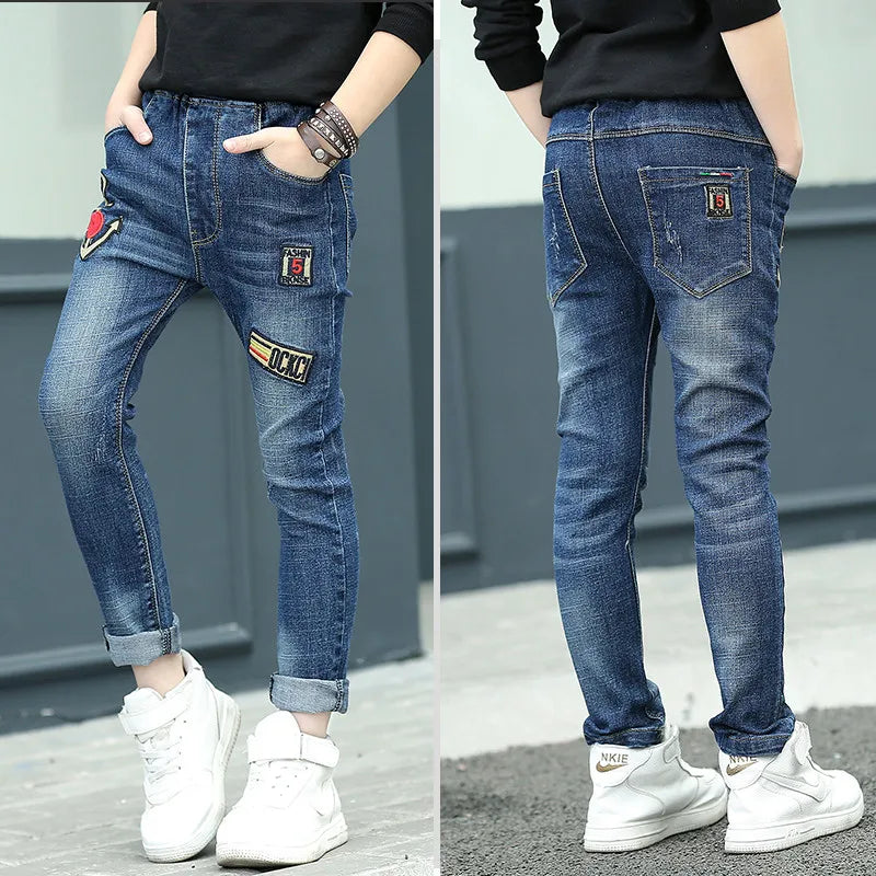 Children Boys Jeans Thin Denim