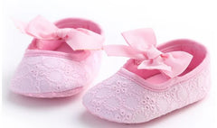 Bowtie White baby girls shoes