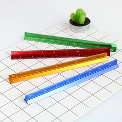 Triangular 15cm Aluminium Scale Ruler