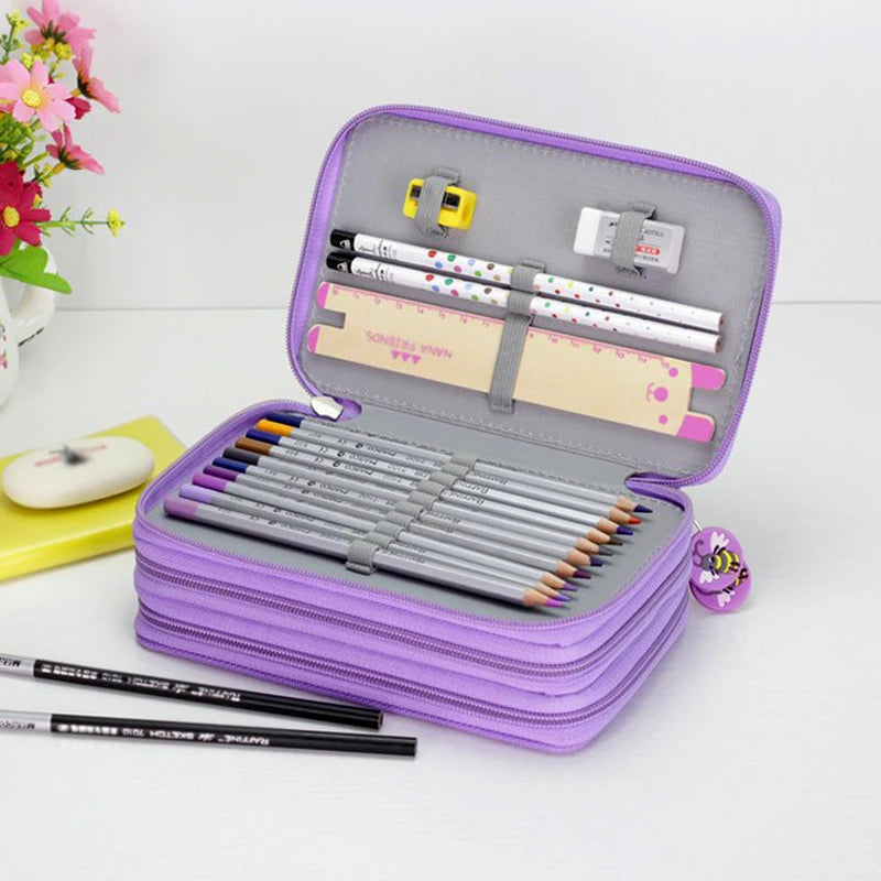 36/48/72 Holes Multifunction Large Pencil Case