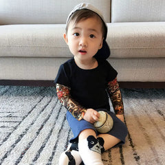 Boy Cotton Tattoo Sleeve T-shirt