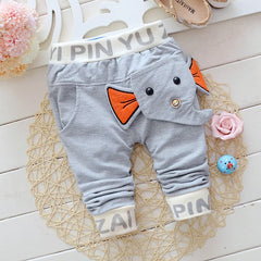 Cotton Elephant Baby Pants