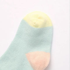 6 Pieces 3Pairs Cotton Striped New Born Baby Socks