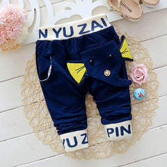 Cotton Elephant Baby Pants