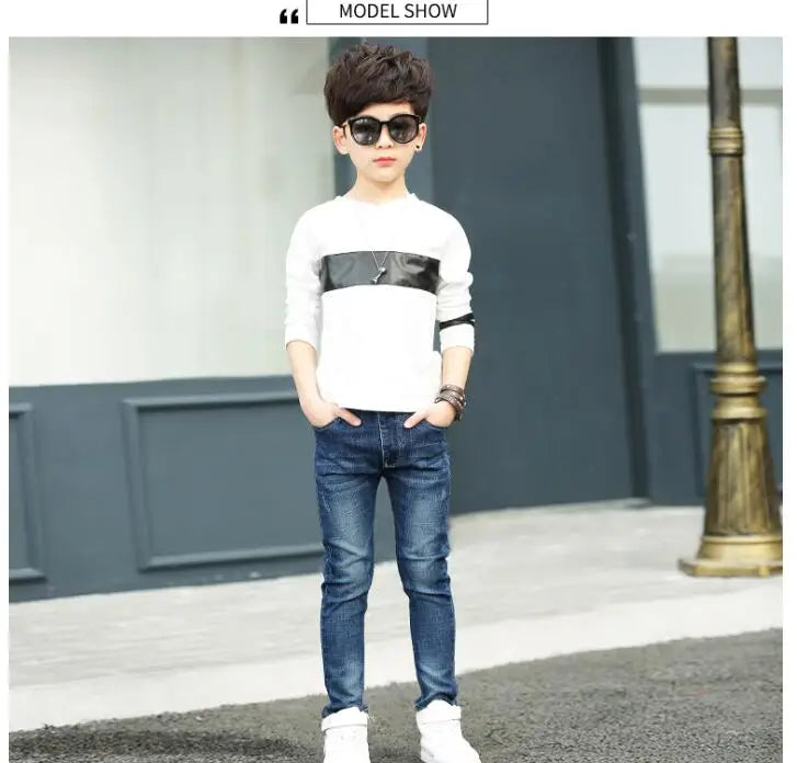 Children Boys Jeans Thin Denim