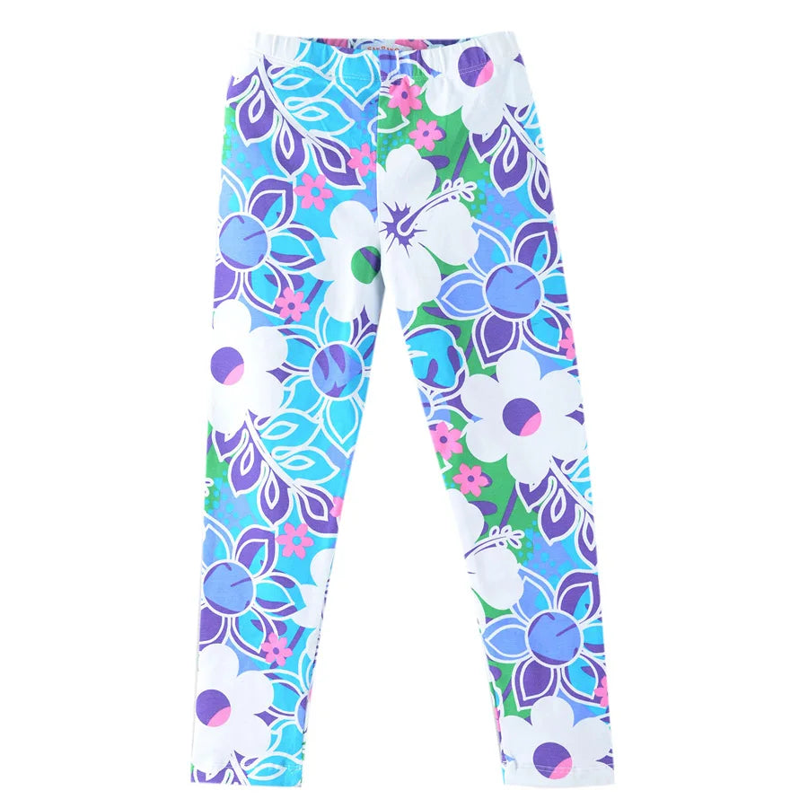 Girls Printing Flower Toddler Leggings