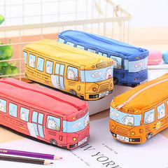 Cartoon Bus Pencil Bag