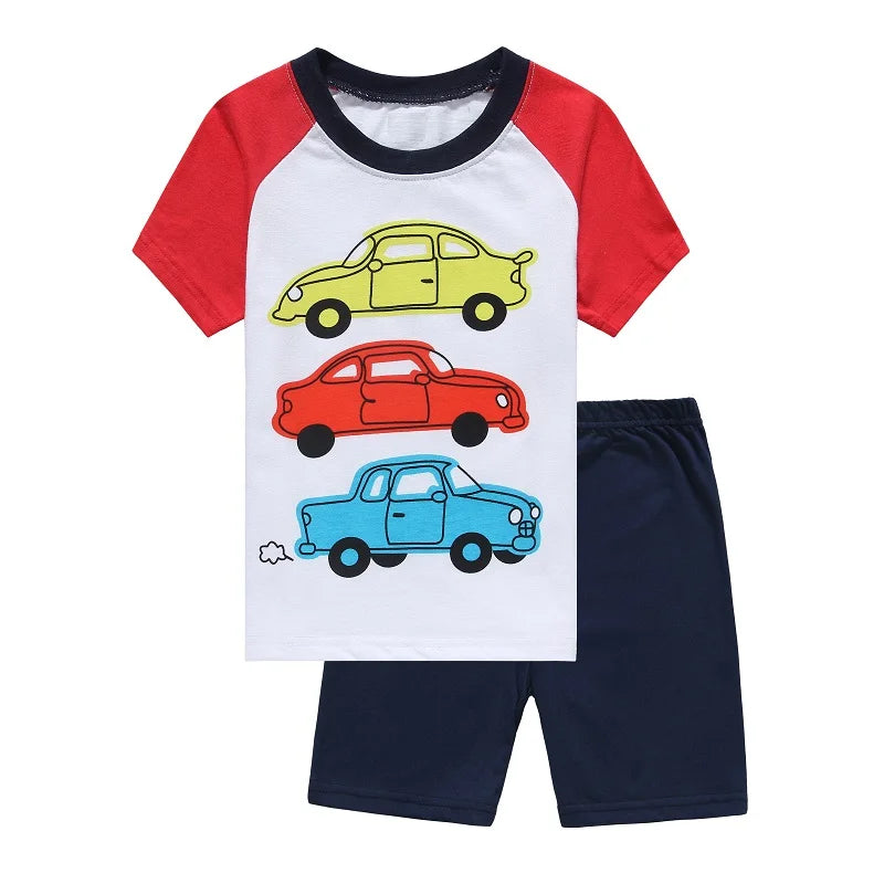 Red Dino Children Pajama Sets